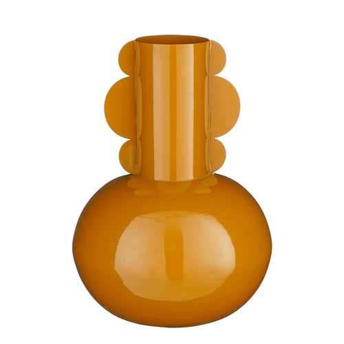 Mica Decorations  Boyd Vaas - H36 x Ø25 cm - Metaal - Bruin