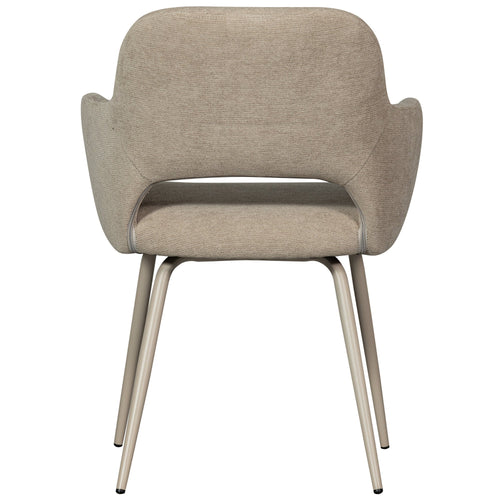 WOOOD eetkamerstoelen Jenny - Polyester - Naturel - Set van 2 - vtwonen shop
