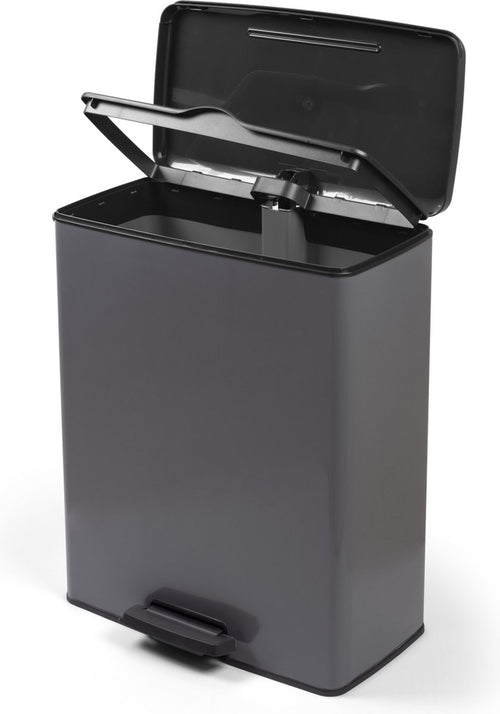 Curver Decobin Prullenbak - 65L - Rechthoekig - Grijs - vtwonen shop