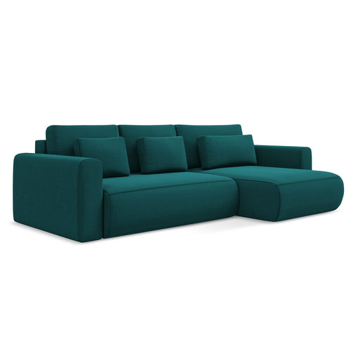 LaMiaSofa hoekbank rechts Perugia - velours - marien - 278x149x82