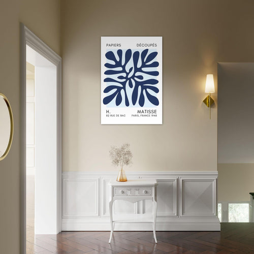 Artfulprints  Matisse - Deep ocean navy blue I   poster 30x40 cm - vtwonen shop