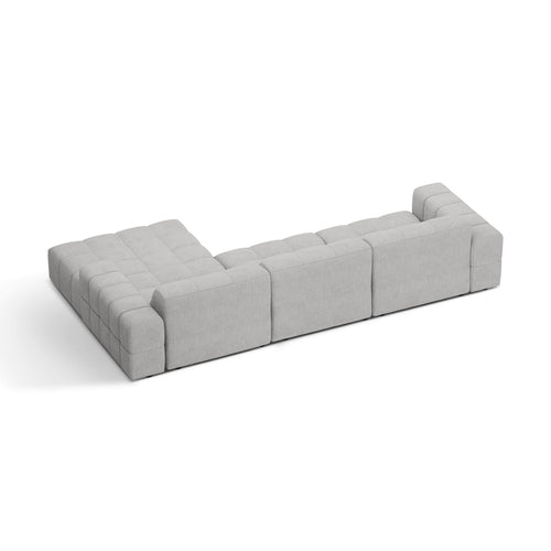 Cosmopolitan Design - Rechter hoekbank Chicago 4-zits, chenille geld - 167x294x78cm