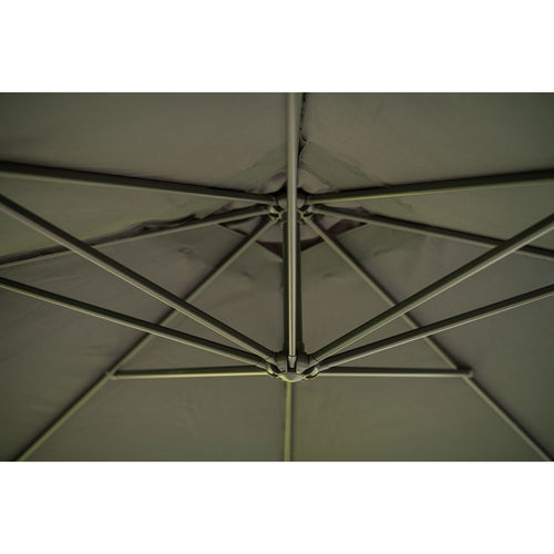 Corfu parasol - 250x250 cm - carbon black - donker grijs - vtwonen shop