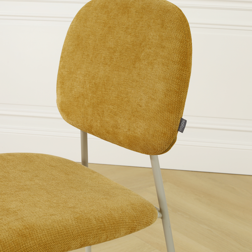 Nolon Jasmijn Eetkamerstoel Warm Oker - Grijsbeige - vtwonen shop