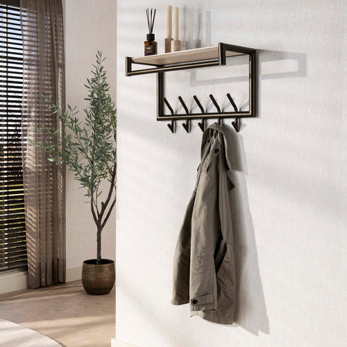 Giga Living Kapstok Terra - Travertin - 65x27x40cm