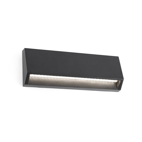 Faro Must-3 - LED Outdoor Grote Wandlamp Donkergrijs IP65