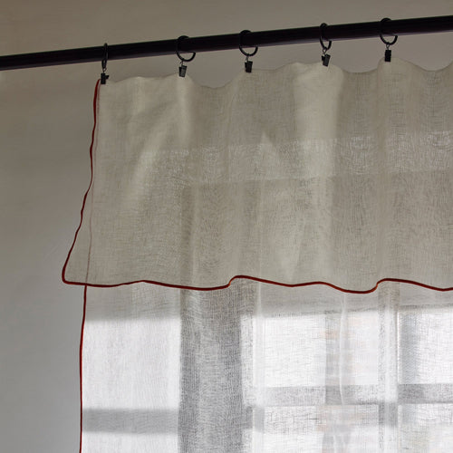 Madura Veiling Shadow witte en oranje hommel 140x350 cm