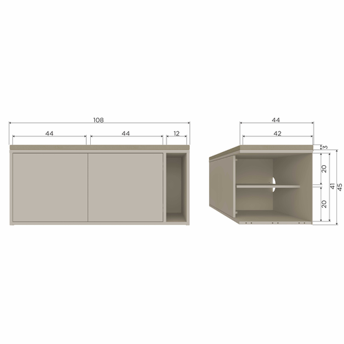 vtwonen tv-meubel/bankje Settle Down - Grenen - Dust - 50x108x44 - vtwonen shop