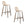 Dutchbone Franky Barkrukken rugleuning 80 cm Beige - Set van 2