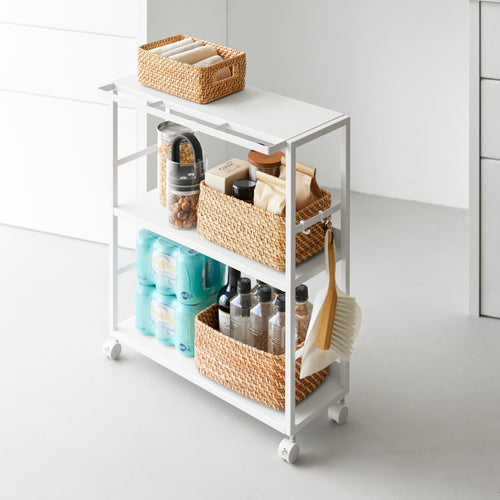 Yamazaki Tower Opbergtrolley 2-laags - Wit