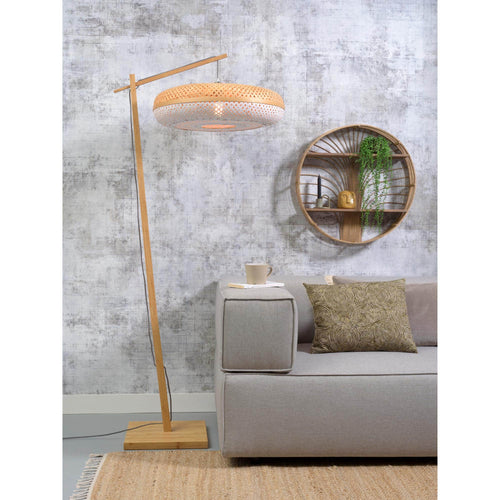 GOOD&MOJO vloerlamp Palawan - bruin - Ø60cm - vtwonen shop