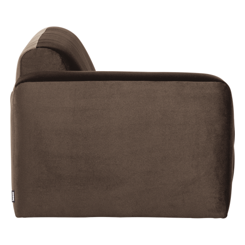WOOOD 2-zits bank arm links Mojo Base - Velvet - Bruin - 74x185x97
