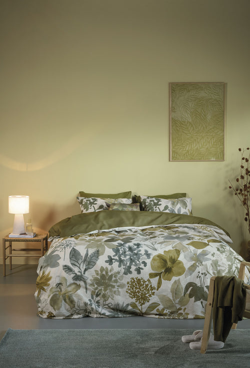 Beddinghouse Dekbedovertrek Lilian - 200 x 200/220 cm - Groen
