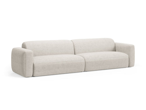 Cosmopolitan Design Modulaire bank Strino 4-zits, structurele stof beige - 98x240x78cm