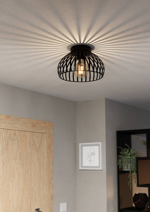 EGLO plafondlamp Mogano 3 - e27 - zwart