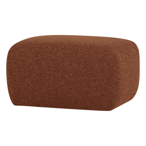 WOOOD poef Mojo Base - Bouclé - Roestbruin Melange - 45x84x64