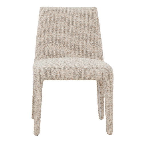 DÉJA Living Eetkamerstoel Méline - Stof - Taupe - Set van 2 - vtwonen shop