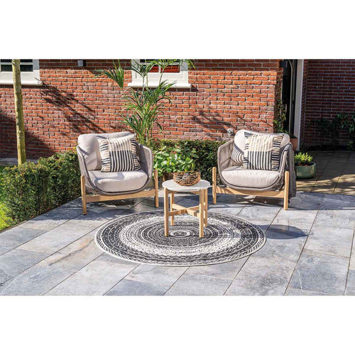 Garden Impressions loungeset Aberdeen grey sand 3-delig