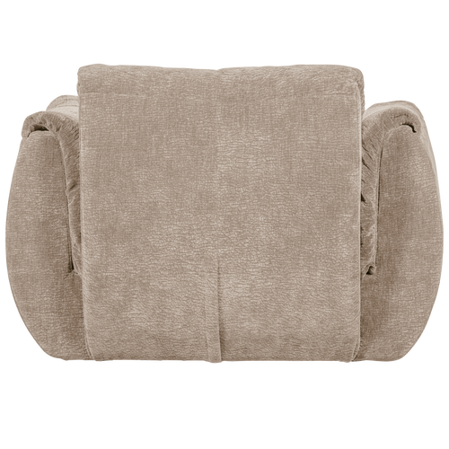 WOOOD draaifauteuil Baggy - 3D Chenille - Zand - 81x104x84 - vtwonen shop