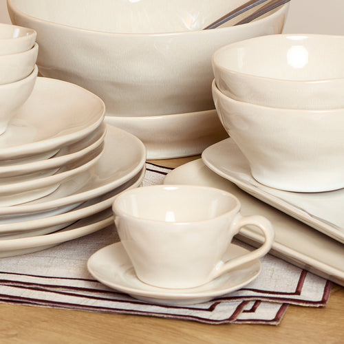 Salt & Pepper - Mokkakop 9,5cl beige Rocca - Set van 4