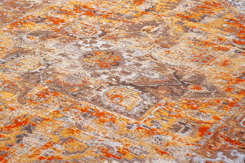 Remix vloerkleed 2054 Snow Cacao - Oranje - 170 x 240 cm