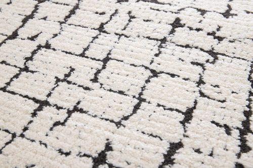 AFK Living vloerkleed Obsidian - reliëfeffect - zwart - 160 x 230 cm - vtwonen shop