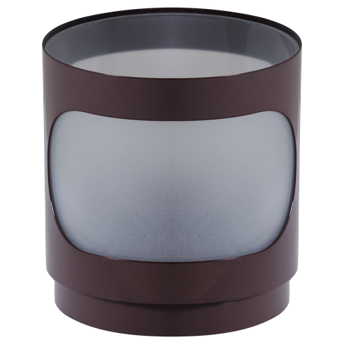 WOOOD windlichten Tavo - Metaal/Glas - Bruin - Set van 2 - 20x15x15/15x15x15