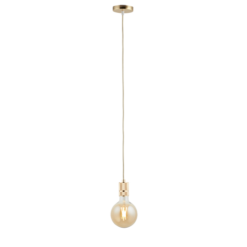 Lighto | Pendel Goud | Inclusief Lichtbron Goud | Classic | 1.5m Snoer | Met Plafondkap - vtwonen shop