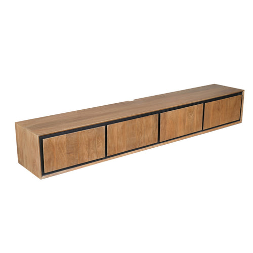 StarFurn Tv-meubel RichWood - Naturel Hout - 200x35x30cm