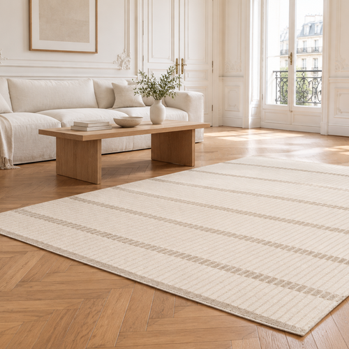 AFK Living vloerkleed Linea - zeer zacht - beige - 120 x 170 cm