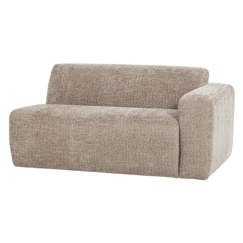 WOOOD 1,5-zits bank arm rechts Mojo Base - Wollig - Donkerzand - 74x145x97
