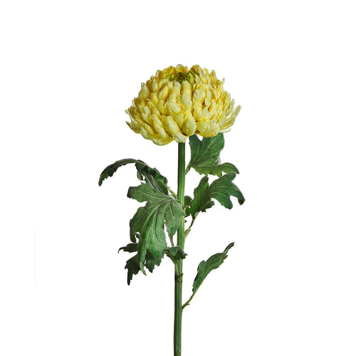 Sia Deco Chrysant Steel Kunstmatig - felgeel - H86 - vtwonen shop