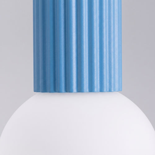 Sollux Lighting Plafondlamp HALO lichtblauw IP44 - 12x12x21cm