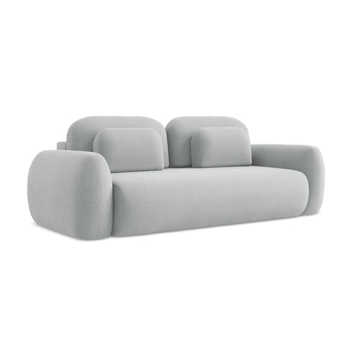 LaMiaSofa 3-zits slaapbank Ferretti - bouclé - lichtgrijs - 266x121x95