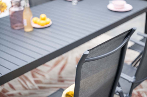 Latina uitschuifbare tafel - 180/230x100 cm - carbon black - vtwonen shop