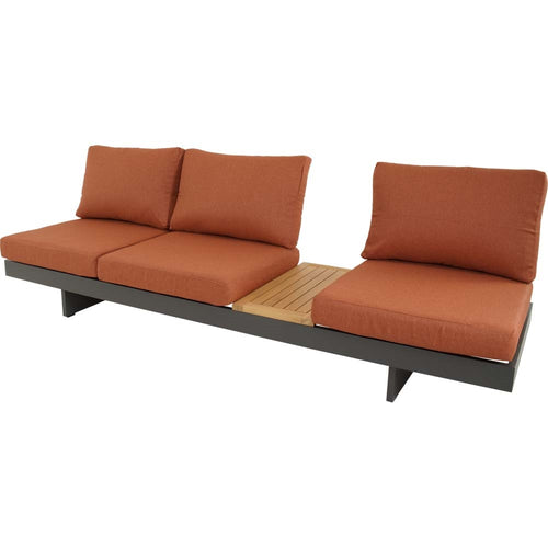 Lesli Living loungebank Barbados - rood - 245x71x70cm