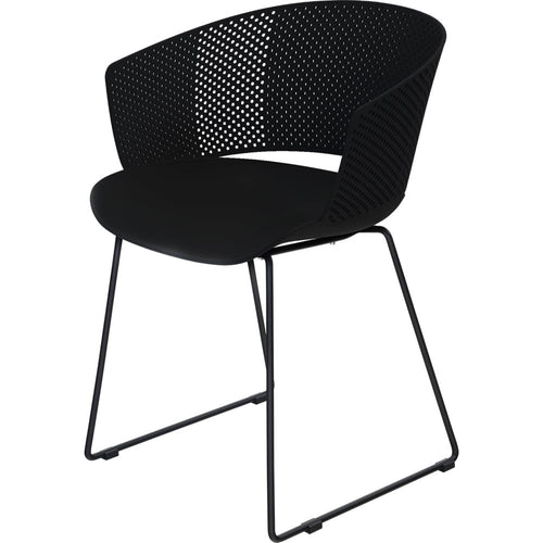 Lesli Living bistrostoel Orly - zwart - 58,5x45,5∕53x79cm - set van 4
