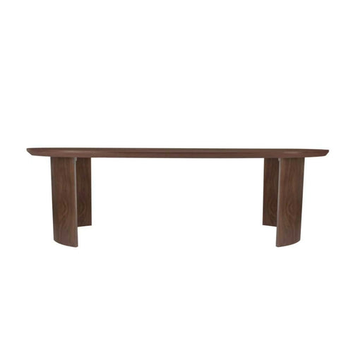 Giga Meubel Eettafel Reno - Walnoot - Ovaal - 240 cm - Japandi