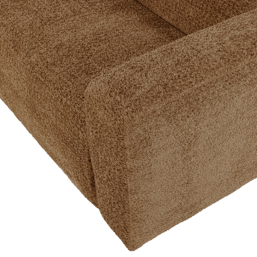 WOOOD 1,5-zits bank arm rechts Mojo Base - Wollig - Honinggeel - 74x145x97