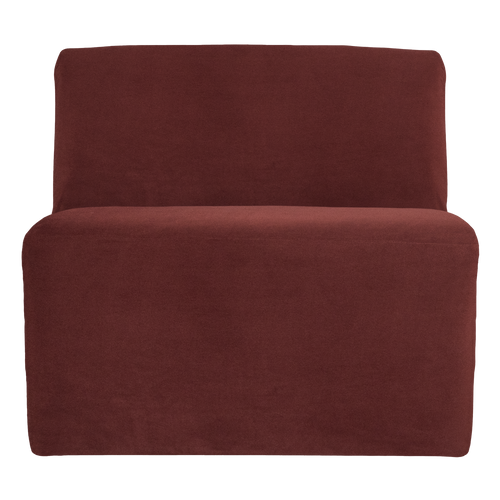 WOOOD 1-zits bank Mojo Base - Velvet - Kastanjebruin - 74x84x97