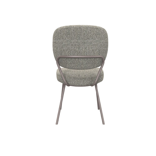 LABEL51 Eetkamerstoel Singapore - Grijs/Brons - Set van 2 - vtwonen shop