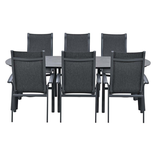 Garden Impressions Tuinset Hilly 7-delig - Albano tuintafel 240x115 cm