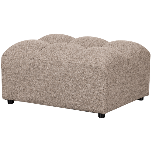 WOOOD hocker Allure - Geweven Stof - Bruin Melange