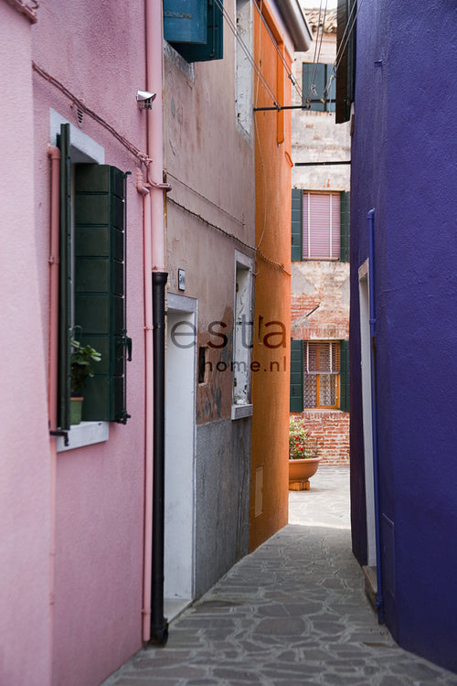 ESTAhome fotobehang Italië roze, paars en oranje - 186 x 270 cm - 156511 - vtwonen shop