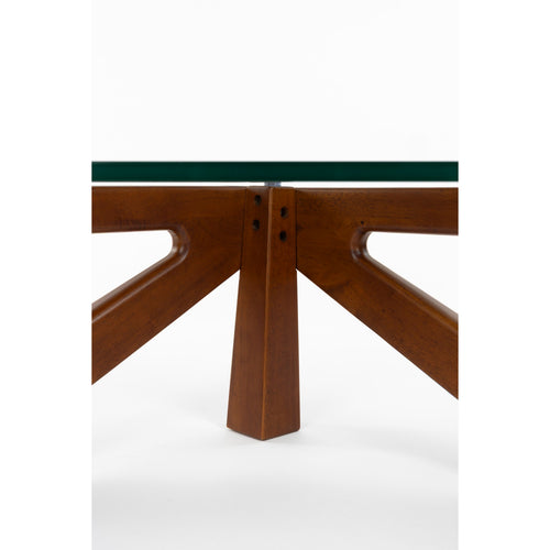 Dutchbone Norwin Salontafel Hout/ Glas - Naturel