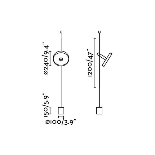 Faro Whizz - 1 Light Vloerlamp Zwart, Satijn goud, E27