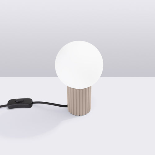 Sollux Lighting Tafellamp HALO taupe - 12x12x19cm