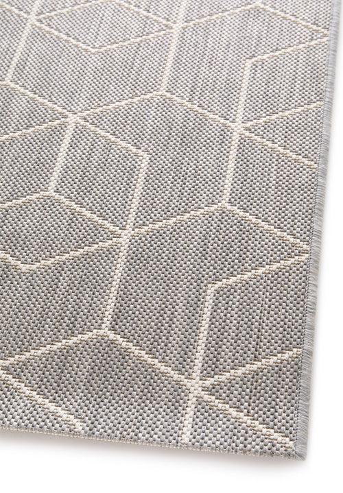 AFK Living vloerkleed Kube - voor binnen en buiten - grijs - 120 x 170 cm
