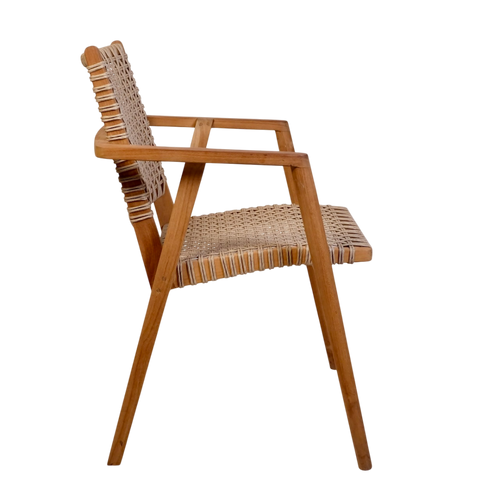 Livingfurn tuinstoel Stacking - bruin - 58x63.5x84.5 - vtwonen shop