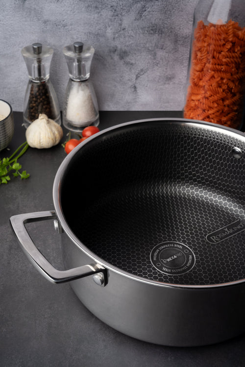 Rosmarino HexaPRO braadpan met deksel - 24cm - vtwonen shop